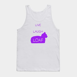 Live Laugh Loaf - purple Tank Top
